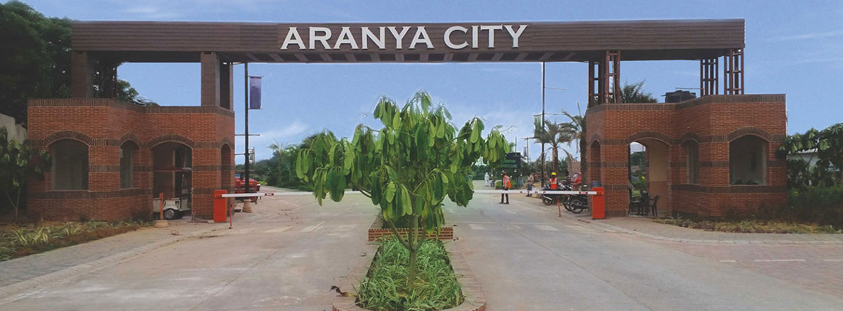 raheja aranya the green city entrance