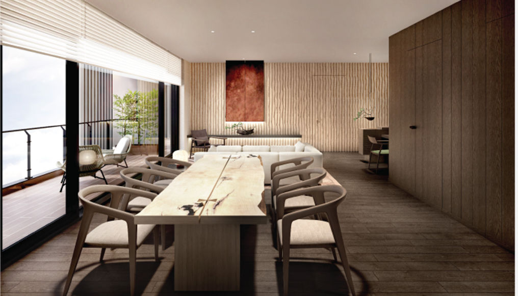 Krisumi Waterside Residences Dining area