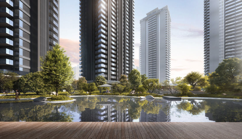 Krisumi Waterside Residences waterside area