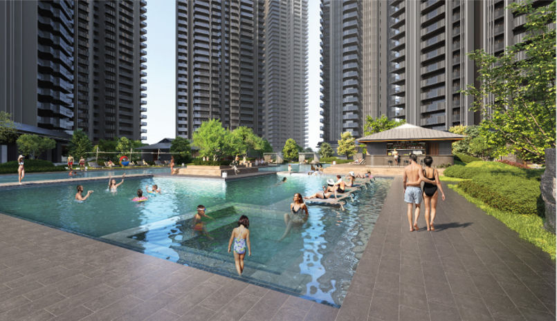 Krisumi Waterside Residences swimming pool